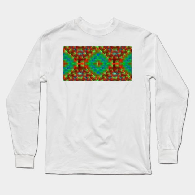 FAAFO ART Seamless Artistic Horizontal Patterns 000010 Long Sleeve T-Shirt by FAAFO